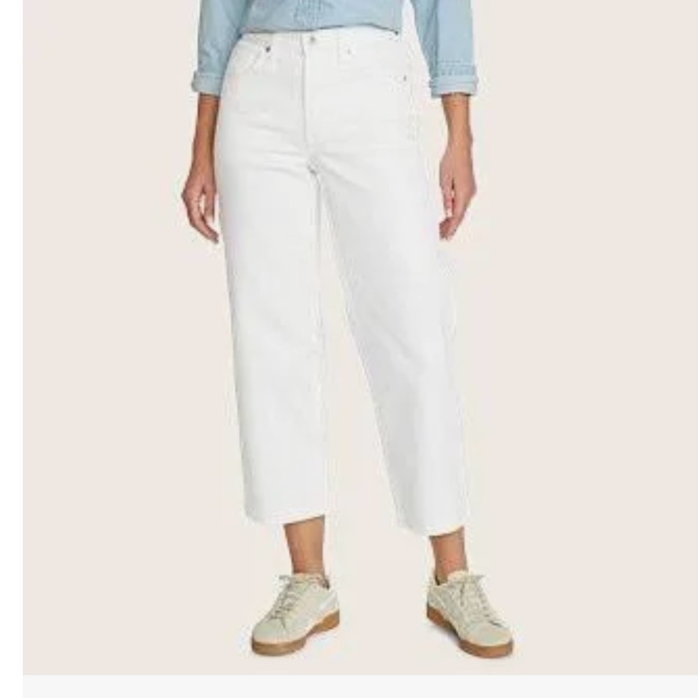 Eddie Bauer Women's Crisp White Ankle Jeans